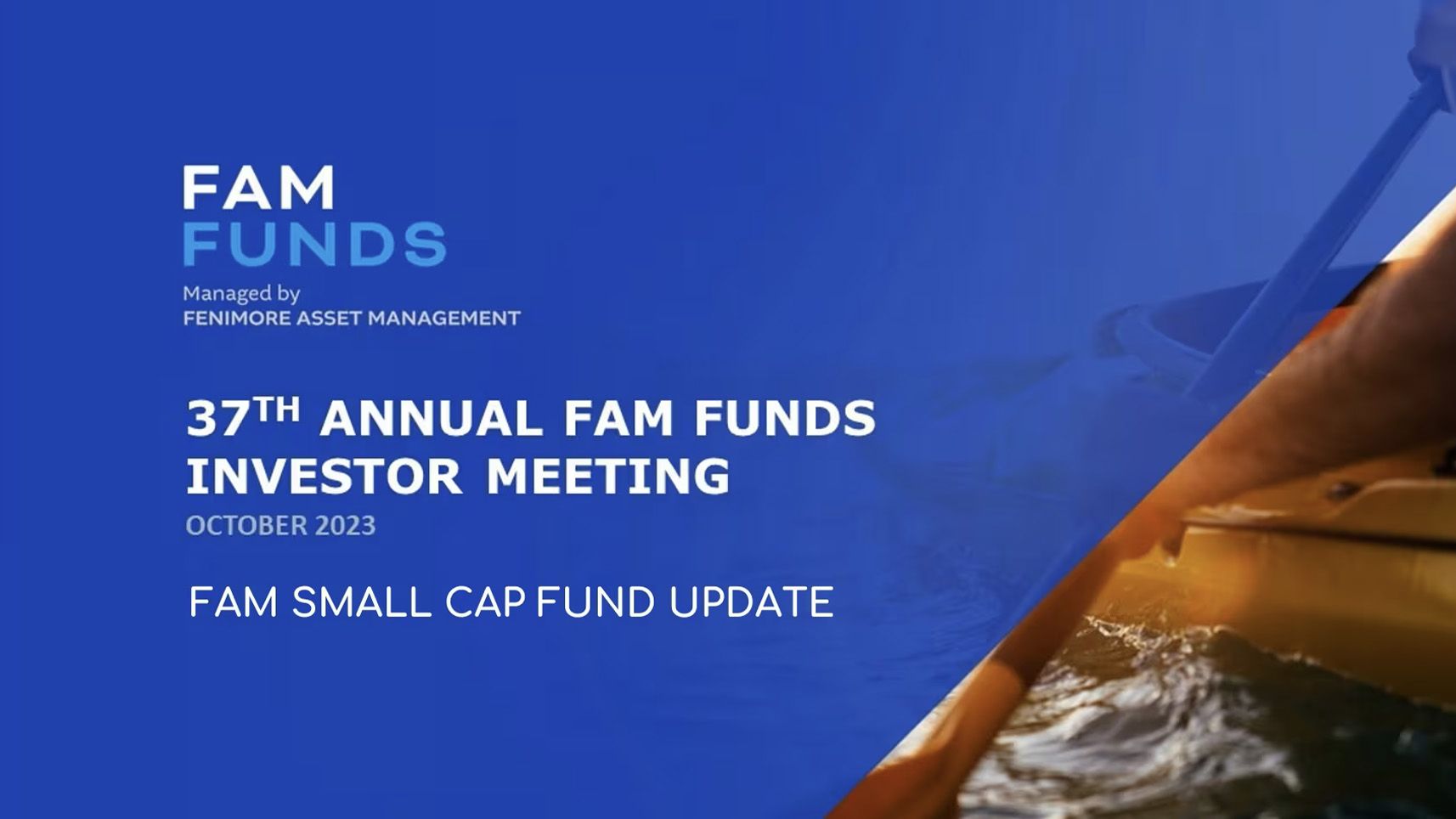 FAM Small Cap Fund Update