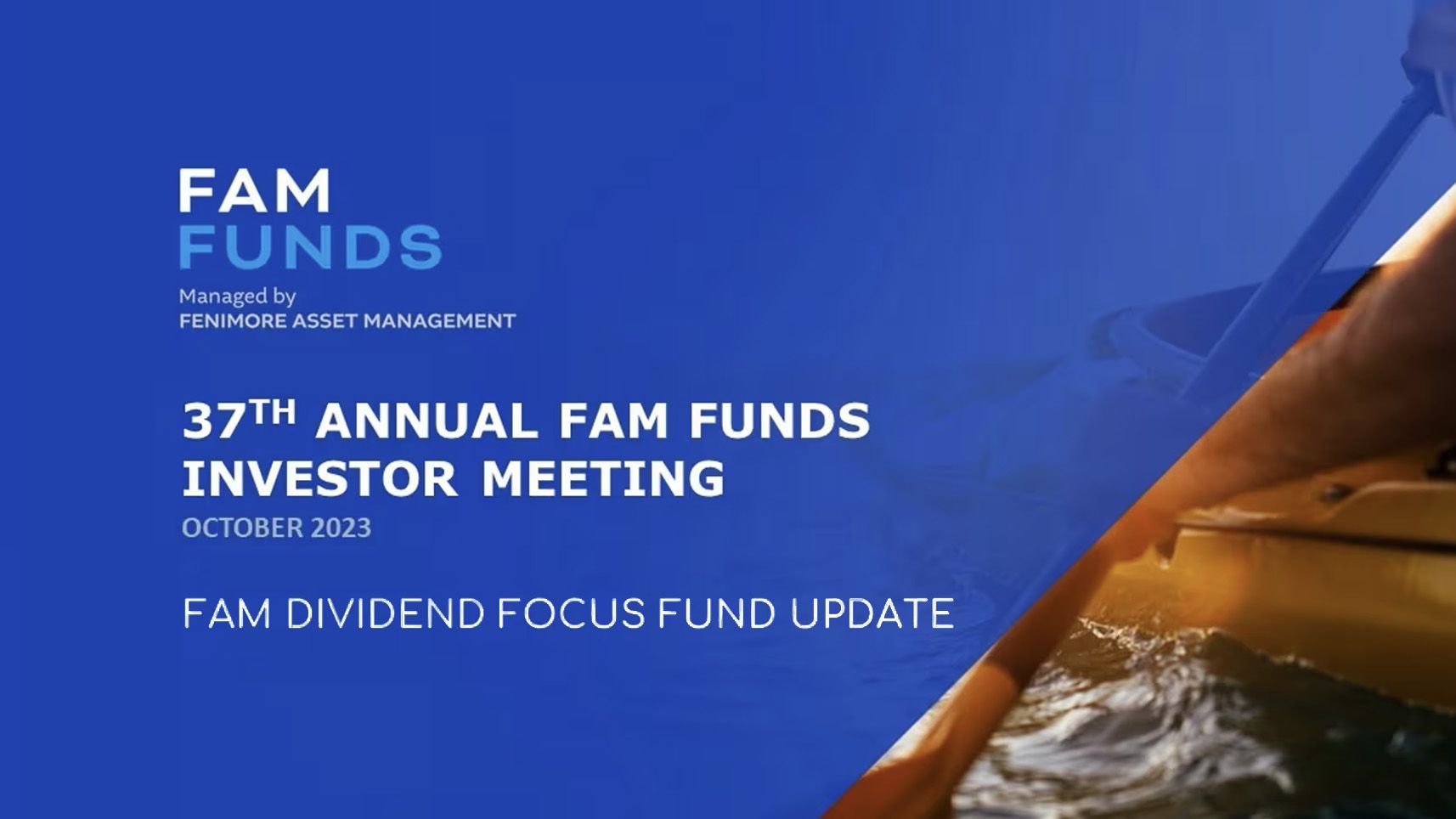 FAM Dividend Focus Fund Update