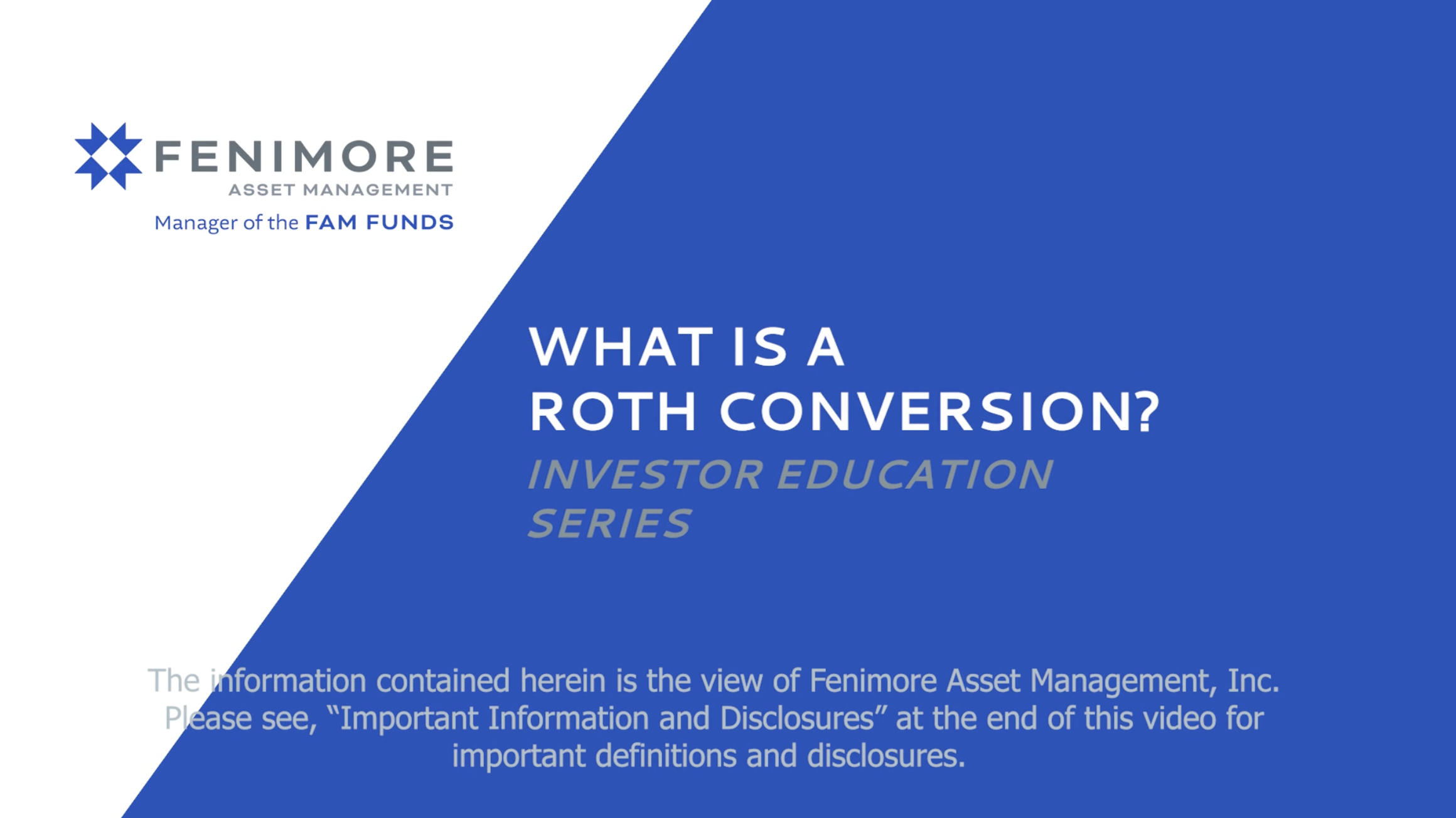 What is a Roth Conversion?Investor Education Series